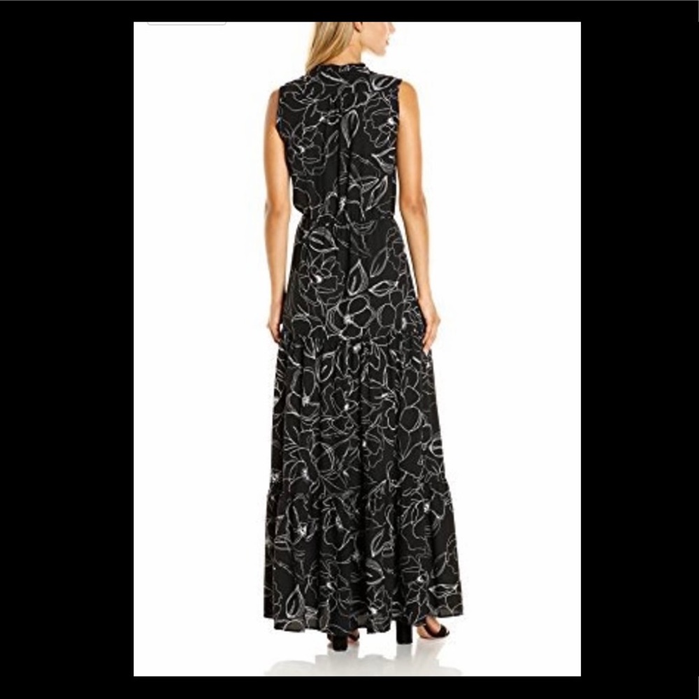 Black floral maxi Dress size L woman’s